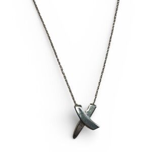 Tiffany & Co. Silver X Pendant Necklace